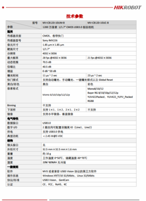 ?？低?MV-CB120-10UM-B 高精度工業(yè)視覺應(yīng)用的理想選擇